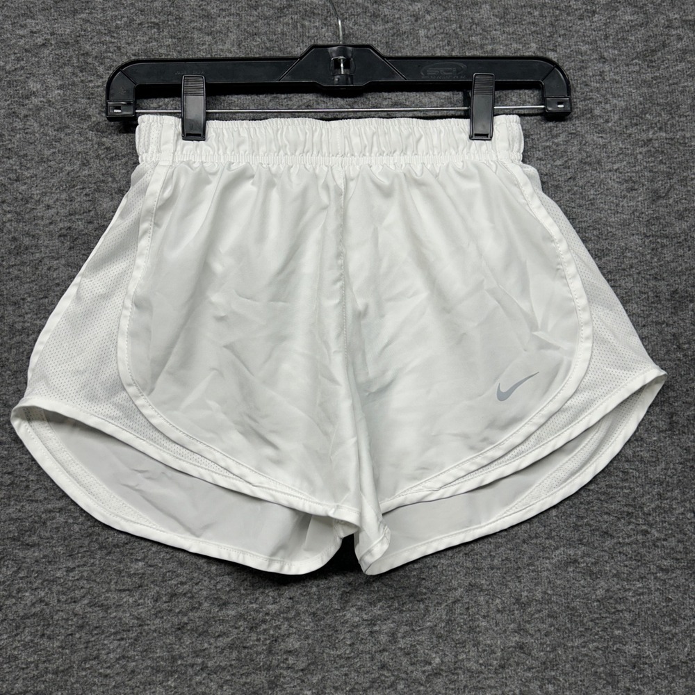 Nike Dri-FIT Running Shorts XS‎ White Athletic Gym Training Womens